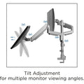 Lorell Mounting Arm for Monitor - Gray, LLR99804