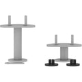 Lorell Adaptable Panel System Straight Connector Set, Silver, 1 Set, LLR90283