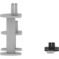 Lorell Adaptable Panel System Straight Connector Set, Silver, 1 Set, LLR90283