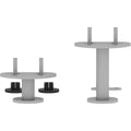 Lorell Adaptable Panel System Straight Connector Set, Silver, 1 Set, LLR90283