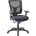 Lorell Conjure Executive Mid-back Swivel/Tilt Task Chair, Black, LLR62008