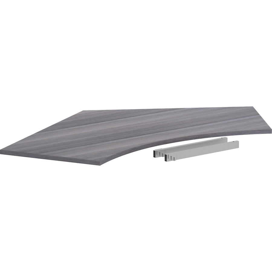 Lorell Relevance Series Curve Worksurface for 120 Workstations, Laminated, LLR16249