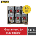 3M Scotch Box Lock Dispenser Packaging Tape, Clear, 6 / Pack, MMM1956