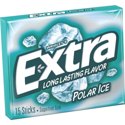 Mars Wrigley Extra Polar Ice Chewing Gum, 1 Box, MRS22036