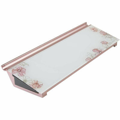 ACCO Quartet Floral Design Glass Dry-Erase Desktop Pad, QRTGDP186P