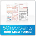 TOPS 5-part 1099-MISC Tax Forms, White, 50 / Pack, TOP22993-MISC