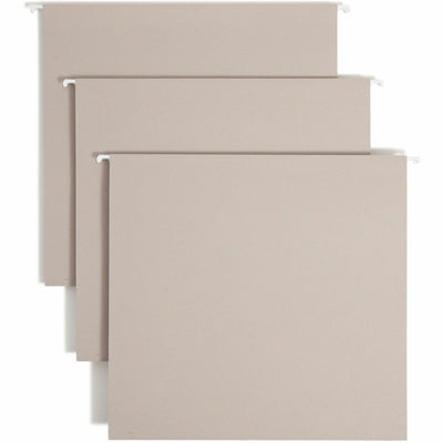 Smead TUFF 1/3 Tab Cut Letter Recycled Hanging Folder, Steel Gray, 8 1/2" Width x 11" Length, 18 / Box, SMD64242