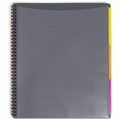 Smead 1/3 Tab Cut Letter Organizer Folder, Gray, 8 1/2" Width x 11" Length, SMD89207