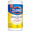 The Clorox Company Clorox Disinfecting Cleaning Wipes Value Pack - Bleach-free, White, 6 / Carton, CLO01628