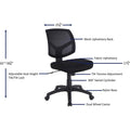 Lorell Mesh Back Task Chair, Black, LLR84876
