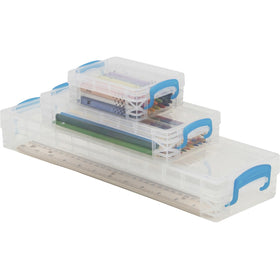 Advantus Super Stacker School Kit, Transparent, AVT38714