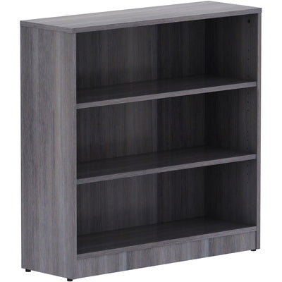 Lorell Laminate Bookcase, Weathered Charcoal, LLR69626