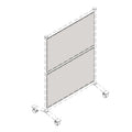 Lorell Adaptable Panel Divider, Clear, LLR90284