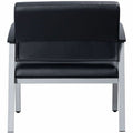 Lorell Healthcare Reception Big & Tall Antimicrobial Guest Chair, Silver, LLR67001
