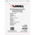 Lorell Wall-Mounted Sign Holders, Clear, 2 / Pack, LLR49209