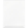 Lorell L-base Slanted Sign Holder Stand, Clear, 3 / Pack, LLR49208