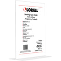 Lorell T-base Standing Sign Holders, Clear, 2 / Pack, LLR49207