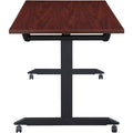 Lorell Mobile Folding Training Table, Brown, LLR60735