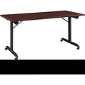 Lorell Mobile Folding Training Table, Brown, LLR60740