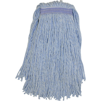 Genuine Joe Blended Yarn Mophead, Blue, GJON24B1B
