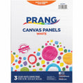Dixon Ticonderoga Prang Canvas Panels, White, 3 / Pack, PACAC6052