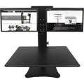 Victor DC350 Dual Monitor Sit-Stand Desk Converter, Aluminum, VCTDC350A