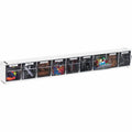 Deflecto Tilt Bin Interlocking Multi-Bin Storage Organizer, Black, DEF20903