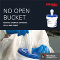 Kimberly-Clark Wypall PowerClean WetTask Wipers for Disinfectants, Sanitizers & Solvents, White, 1 Carton, KCC06211