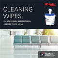 Kimberly-Clark Wypall PowerClean WetTask Wipers for Disinfectants, Sanitizers & Solvents, White, 1 Carton, KCC06211