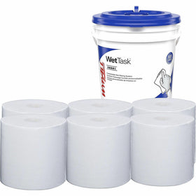 Kimberly-Clark Wypall PowerClean WetTask Wipers for Disinfectants, Sanitizers & Solvents, White, 1 Carton, KCC06211