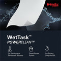 Kimberly-Clark Wypall PowerClean WetTask Wipers for Disinfectants, Sanitizers & Solvents, White, 1 Carton, KCC06211
