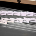 Avery Hanging File Folder Tabs, 1/5 Cut, 20 Total (06727), Matte Clear, 1 Carton, AVE06727