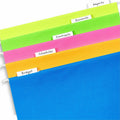 Avery Hanging File Folder Tabs, 1/5 Cut, 20 Total (06727), Matte Clear, 1 Carton, AVE06727