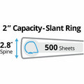 Avery Durable View 3 Ring Binder, 2" Slant Rings, 1 Pink Binder (17836), 8 1/2" Width x 11" Length, 6 / Carton, AVE17836