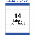 Avery Easy Peel Address Label, Matte, 1 Carton, AVE18262