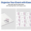 Avery Adhesive Name Badges, Matte, 1 Carton, AVE25395