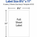 Avery Surface Safe Printable Decal Stickers, White, 5 Pack, AVE61512