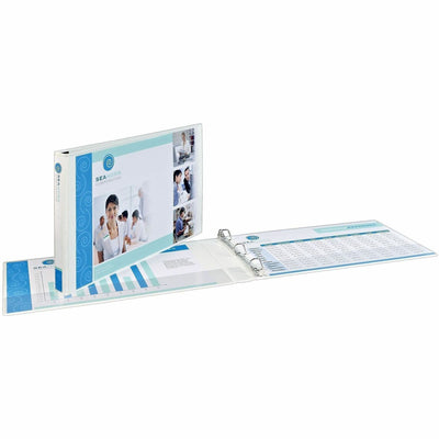 Avery Heavy-Duty View Binder, 1.5" Slant Rings, 11"x17", White ), 11" Width x 17" Length, 6 / Carton — view 1