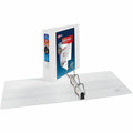 Avery Heavy-Duty View 3 Ring Binders, 2" One Touch Slant Rings, 4 White Binders (79790), 8 1/2" Width x 11" Length, 4 Each, AVE79790