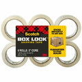 3M Scotch Box Lock Packaging Tape Refill, Clear, 6 / Pack, MMM39506