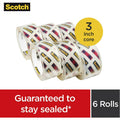 3M Scotch Box Lock Packaging Tape Refill, Clear, 6 / Pack, MMM39506