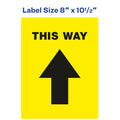 Avery Floor Decal, Black, 5 / Pack, AVE83022