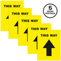Avery Floor Decal, Black, 5 / Pack, AVE83022