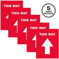 Avery THIS WAY Social Distancing Floor Decals, White, 1 Pack, AVE83091