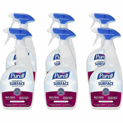 Gojo PURELL Foodservice Surface Sanitizer, Clear, 6 / Carton, GOJ334106