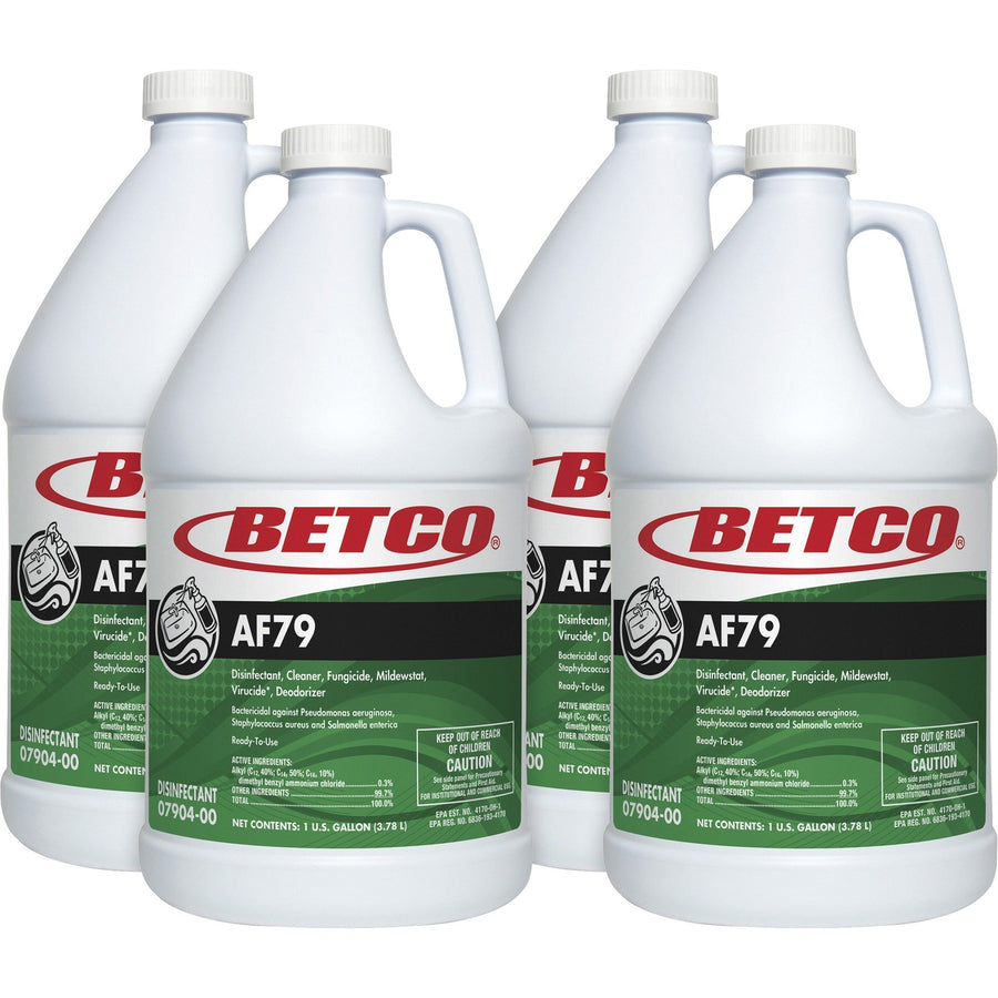 Betco AF79 Acid-Free Restroom Cleaner, Clear Blue, 4 / Carton — view 1