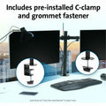 Kensington Computer SmartFit Mounting Arm for Monitor, KMW55409