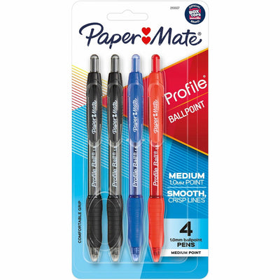 Newell Paper Mate Pen RT Bold Profile Asst 4/pkg, 4 / Pack, PAP2100912