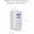 Gojo PURELL CS2 Hand Sanitizer Dispenser (4142-06) for CS2 Hand Sanitizer Refills, White, GOJ412106