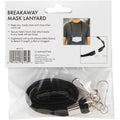 Advantus Face Mask Lanyard, Black, 10 / Pack, AVT76113
